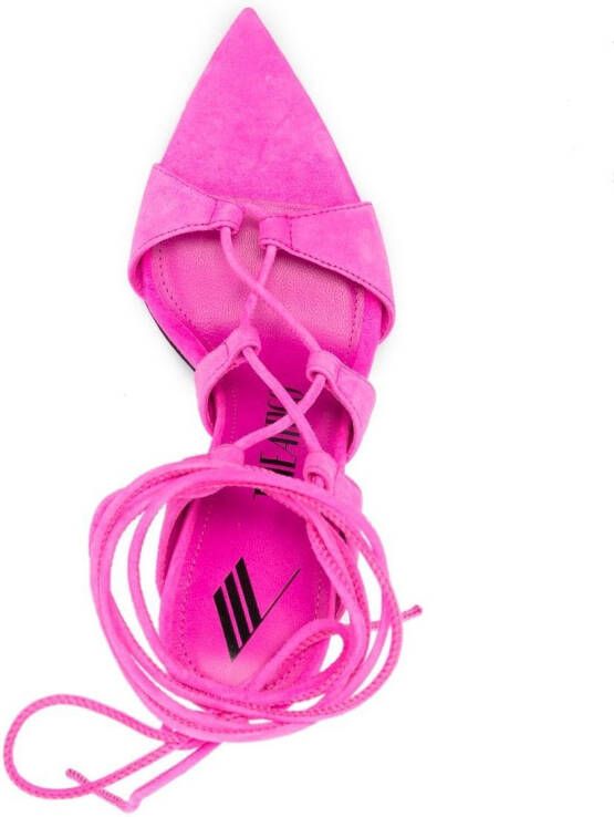The Attico strap-detail open-toe sandals Pink