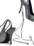 The Attico Venus 105mm glitter-embellished pumps Silver - Thumbnail 2