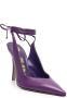 The Attico Venus leather pumps Purple - Thumbnail 2