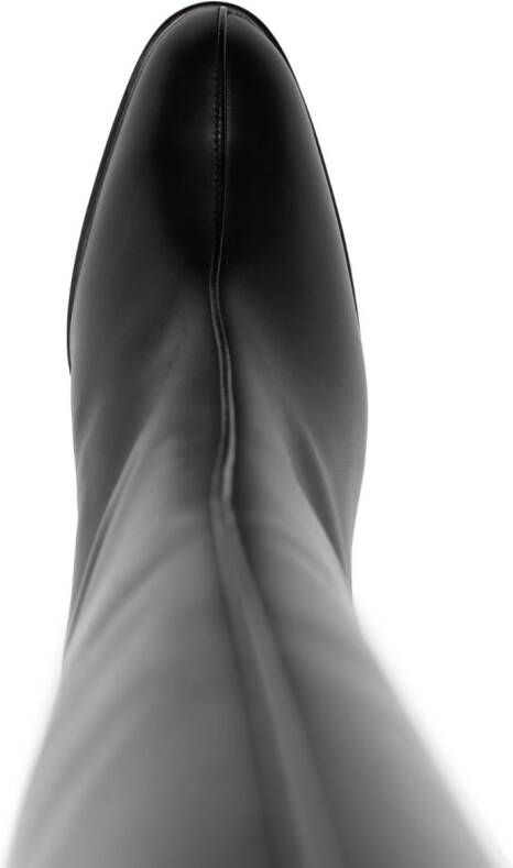 The Row 105mm leather knee boots Black
