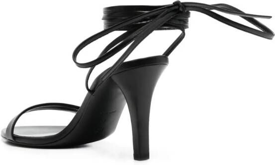 The Row 90mm heeled sandals Black