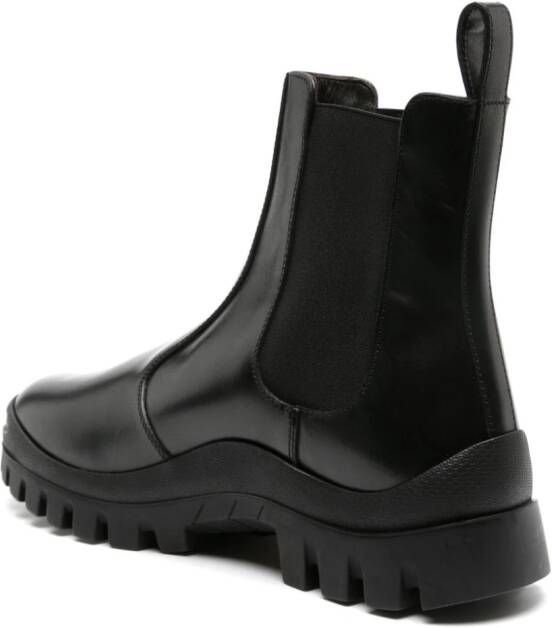 The Row ankle-length leather chelsea boots Black