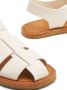 The Row caged-design leather sandals White - Thumbnail 4