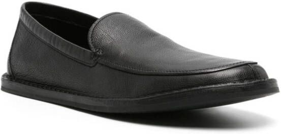 The Row Cary V1 leather loafers Black