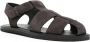 The Row Fisherman flat suede sandals Grey - Thumbnail 2