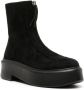 The Row flatform suede ankle boots Black - Thumbnail 2