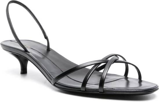 The Row Harlow 35mm slingback sandals Black