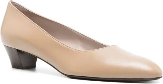 The Row Luisa 35mm leather pumps Brown