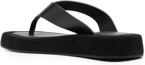 The Row thong-strap slip-on sandals Black