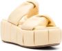 Themoirè 75mm knotted platform sandals Yellow - Thumbnail 2