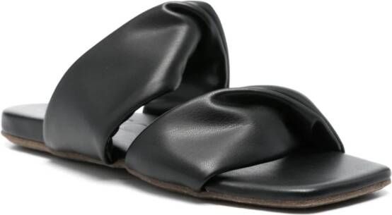 Themoirè twist-detail sandals Black
