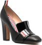 Thom Browne block-heeled loafers with logo enamel detail Black - Thumbnail 2