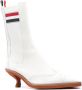 Thom Browne brogued wing-tip Chelsea boots White - Thumbnail 2