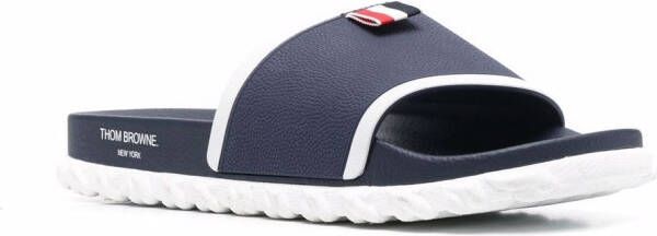 Thom Browne cable-sole slides Blue