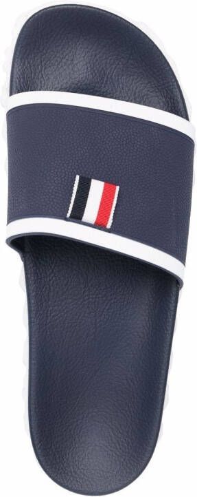 Thom Browne cable-sole slides Blue