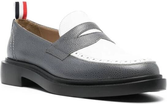 Thom Browne classic lightweight penny loafers Grey