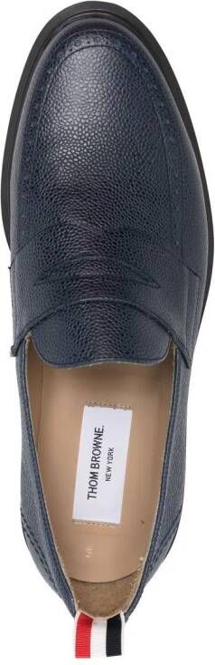 Thom Browne classic penny leather loafers Blue