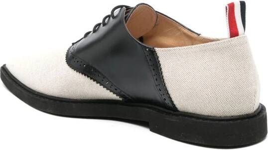 Thom Browne colour-block Oxford shoes Neutrals