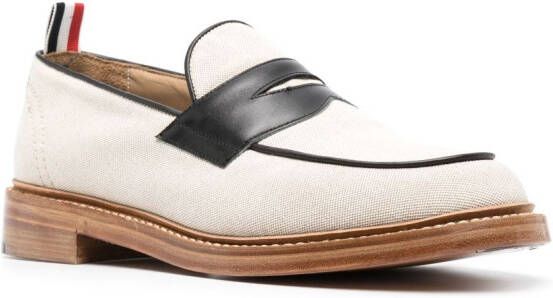 Thom Browne colour-block penny loafers