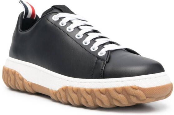 Thom Browne Court lace-up sneakers Black