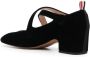 Thom Browne 40mm velvet block-heel sandals Black - Thumbnail 3