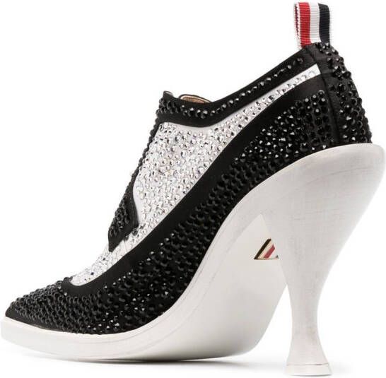 Thom Browne crystal-embellished 105mm derby shoes Black