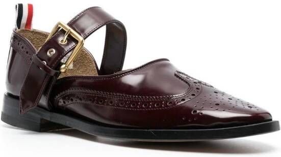 Thom Browne d´orsay buckle strap brogues Red
