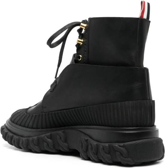 Thom Browne Duck lace-up ankle boots Black