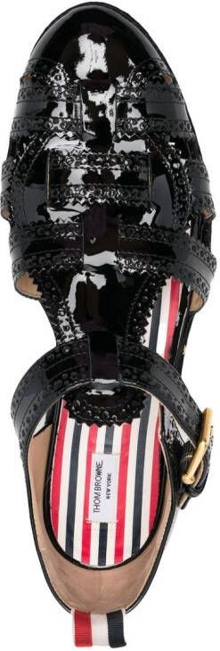 Thom Browne Fisherman caged platform sandals Black