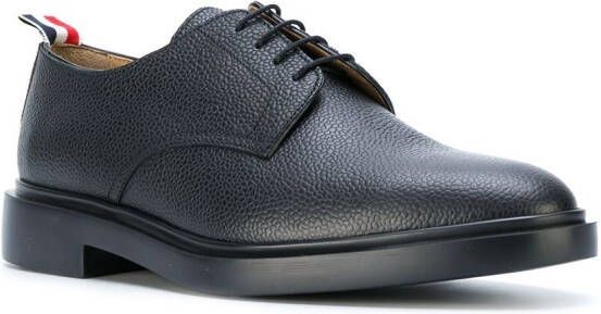 Thom Browne grained leather Derby shoes Black