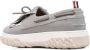 Thom Browne grosgrain-loop trim boat shoes Grey - Thumbnail 3