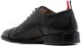Thom Browne grosgrain-loop trim lace-up shoes Black - Thumbnail 3