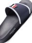 Thom Browne grosgrain-trim terrycloth slides Blue - Thumbnail 2