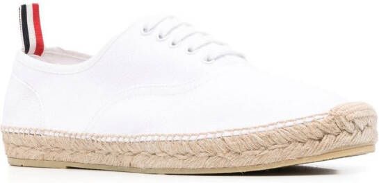 Thom Browne Heritage jute sole low-top sneakers White