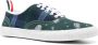 Thom Browne Heritage mix-print cotton sneakers Green - Thumbnail 2