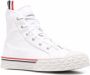 Thom Browne high-top leather sneakers White - Thumbnail 2