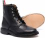 Thom Browne Kids brogue-detail lace-up boots Black - Thumbnail 2