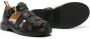 Thom Browne Kids fisher leather sandals Black - Thumbnail 2