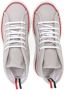Thom Browne Kids lace-up fastening high-top sneakers Grey - Thumbnail 3