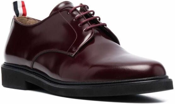 Thom Browne lace-up leather shoes Red