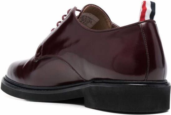 Thom Browne lace-up leather shoes Red