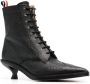 Thom Browne lace-up wingtip ankle 50mm booties Black - Thumbnail 2