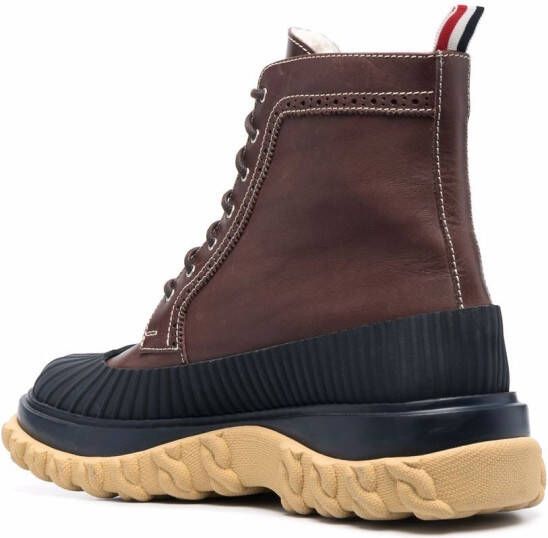 Thom Browne Longwing panelled Duck boots