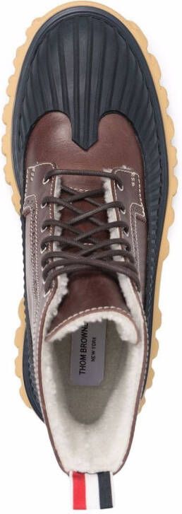 Thom Browne Longwing panelled Duck boots