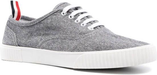 Thom Browne low-top flat sneakers Grey