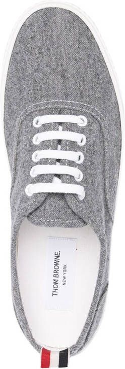 Thom Browne low-top flat sneakers Grey