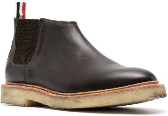 Thom Browne mid-top chelsea ankle boots