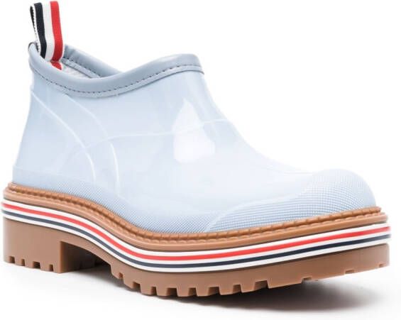 Thom Browne moulded ankle boots Blue