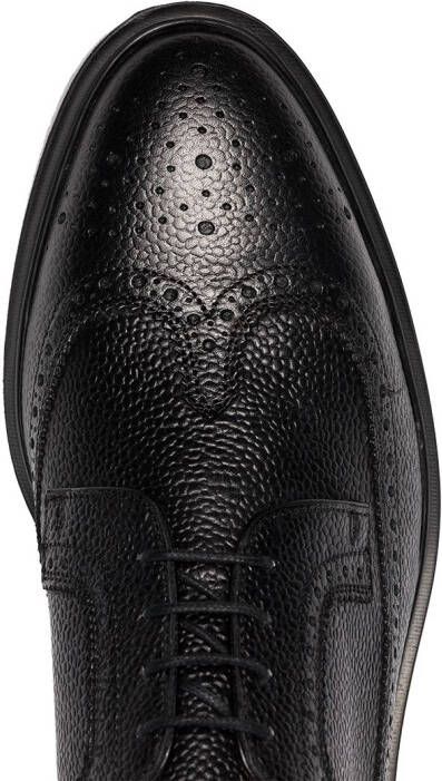 Thom Browne Longwing round-toe brogues Black