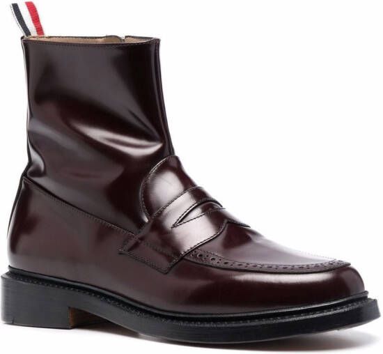 Thom Browne penny loafer ankle boots